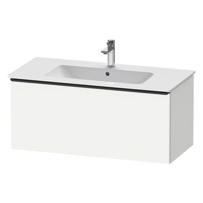 Duravit D-Neo Waschtischunterbau 101 x 44 cm, 1 Auszug, Griff diamantschwarz