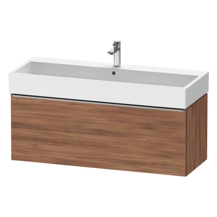 Duravit D-Neo Waschtischunterbau 118,4 x 44 cm, 1 Auszug, Griff edelstahl gebürstet