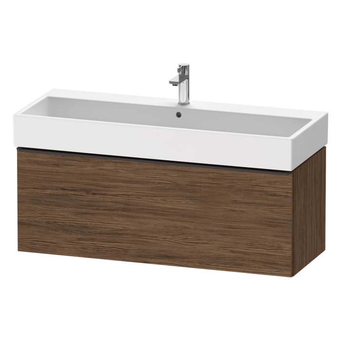 Duravit D-Neo Waschtischunterbau 118,4 x 44 cm, 1 Auszug, Griff diamantschwarz