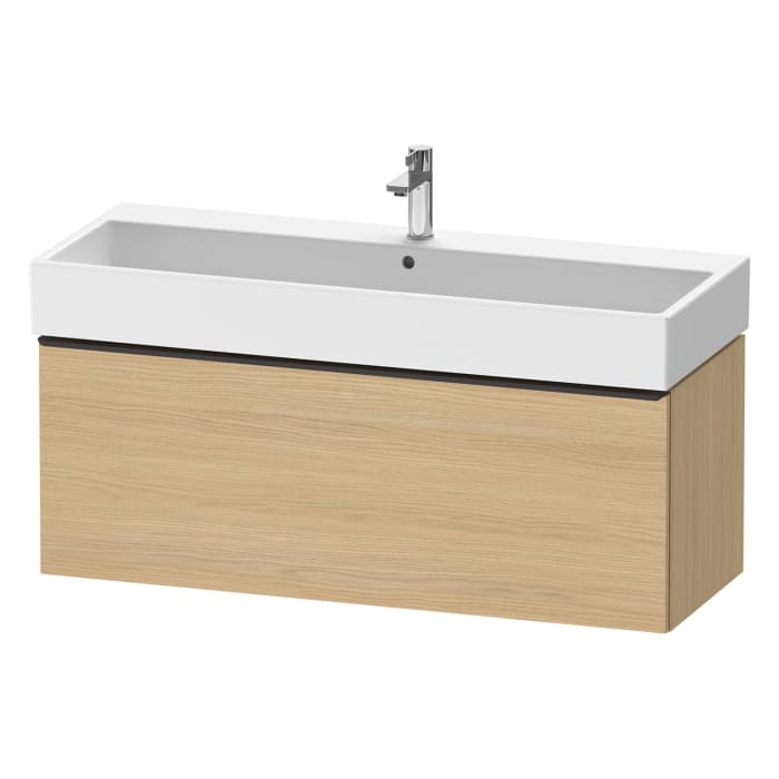Duravit D-Neo Waschtischunterbau 118,4 x 44 cm, 1 Auszug, Griff diamantschwarz
