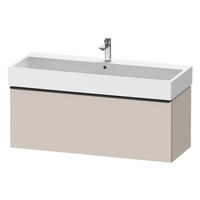 Duravit D-Neo Waschtischunterbau 118,4 x 44 cm, 1 Auszug, Griff diamantschwarz