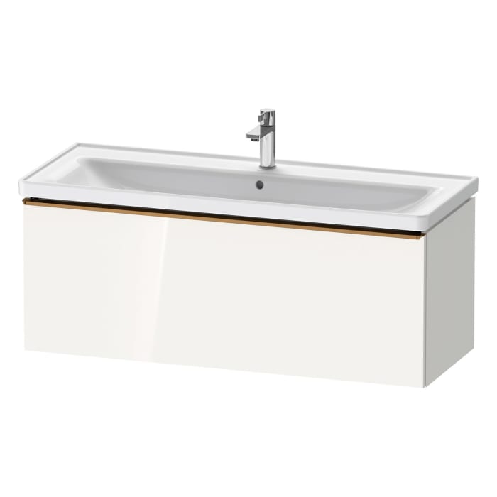 Duravit D-Neo Waschtischunterbau 118,4 x 44 cm, 1 Auszug, Griff bronze gebürstet