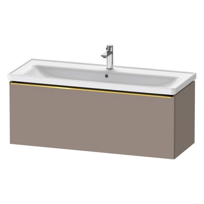 Duravit D-Neo Waschtischunterbau 118,4 x 44 cm, 1 Auszug, Griff gold poliert