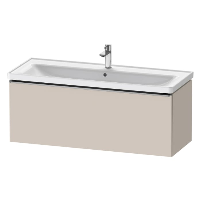 Duravit D-Neo Waschtischunterbau 118,4 x 44 cm, 1 Auszug, Griff edelstahl gebürstet