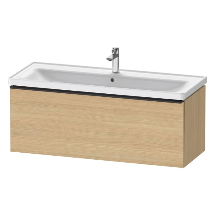 Duravit D-Neo Waschtischunterbau 118,4 x 44 cm, 1 Auszug, Griff diamantschwarz