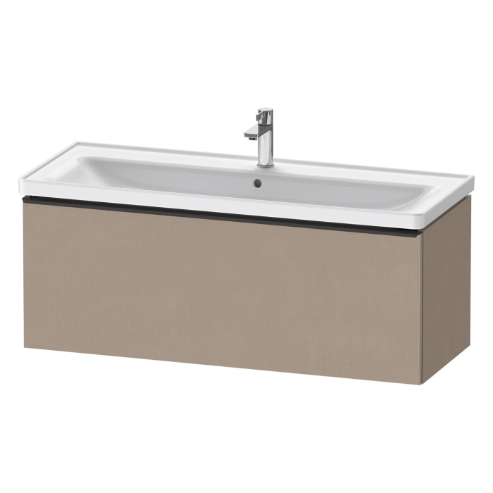Duravit D-Neo Waschtischunterbau 118,4 x 44 cm, 1 Auszug, Griff diamantschwarz