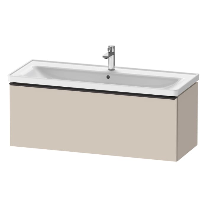 Duravit D-Neo Waschtischunterbau 118,4 x 44 cm, 1 Auszug, Griff diamantschwarz