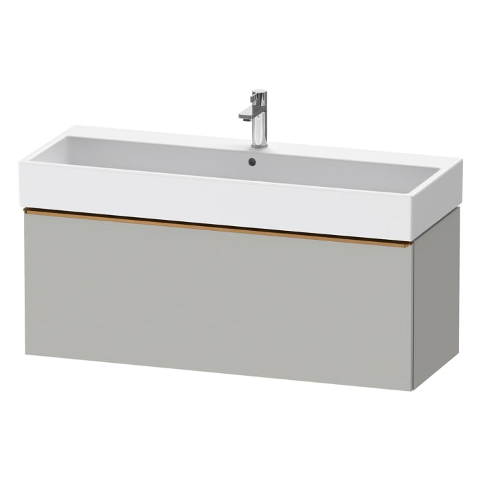Duravit D-Neo Waschtischunterbau 118,4 x 44 cm, 1 Auszug, Griff bronze gebürstet