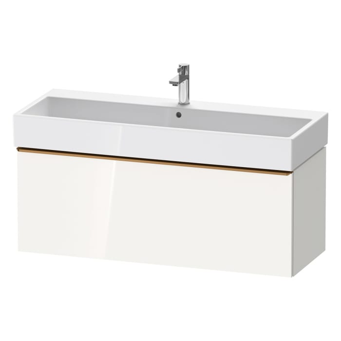 Duravit D-Neo Waschtischunterbau 118,4 x 44 cm, 1 Auszug, Griff bronze gebürstet