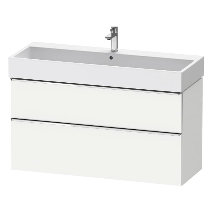 Duravit D-Neo Waschtischunterbau 118,4 x 62,5 cm, 2 Auszüge, Griff chrom