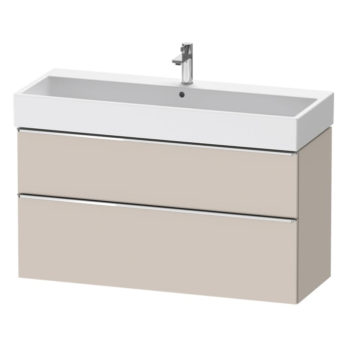Duravit D-Neo Waschtischunterbau 118,4 x 62,5 cm, 2 Auszüge, Griff chrom