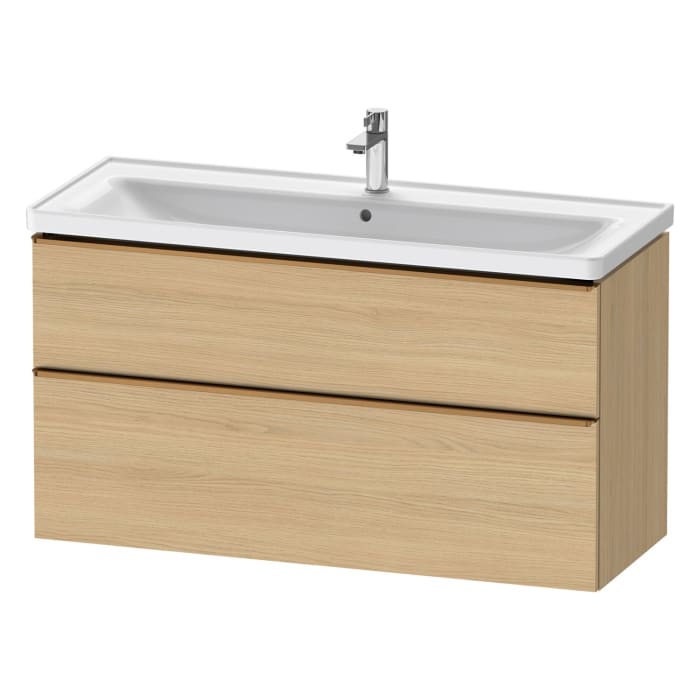 Duravit D-Neo Waschtischunterbau 118,4 x 62,5 cm, 2 Auszüge, Griff bronze gebürstet