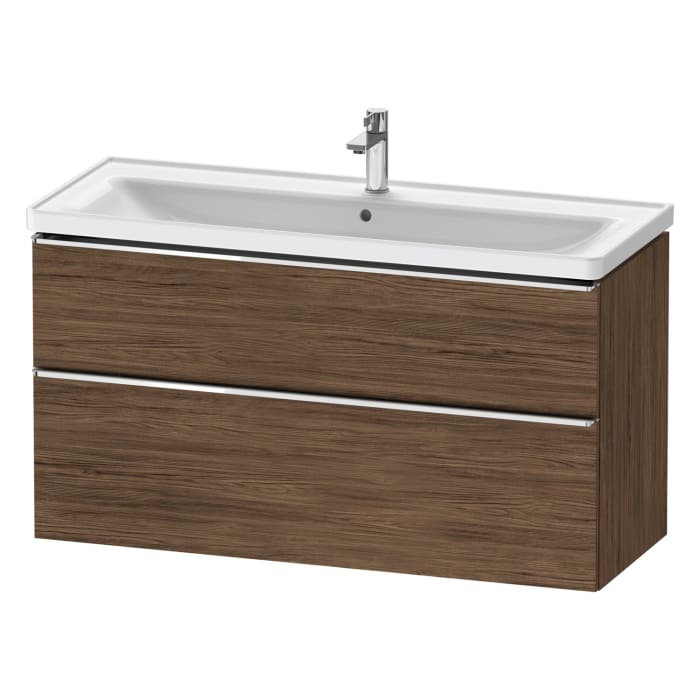 Duravit D-Neo Waschtischunterbau 118,4 x 62,5 cm, 2 Auszüge, Griff chrom