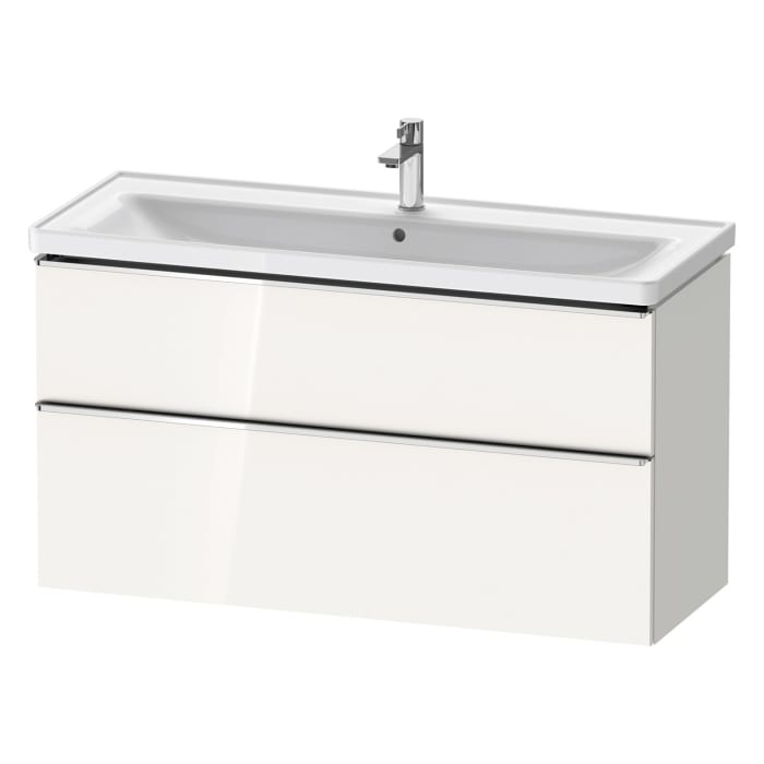 Duravit D-Neo Waschtischunterbau 118,4 x 62,5 cm, 2 Auszüge, Griff chrom