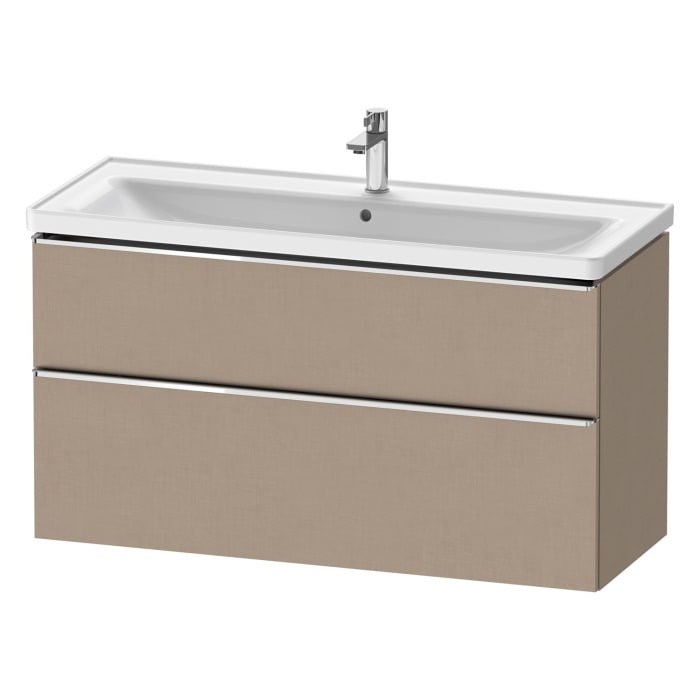 Duravit D-Neo Waschtischunterbau 118,4 x 62,5 cm, 2 Auszüge, Griff chrom