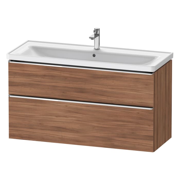Duravit D-Neo Waschtischunterbau 118,4 x 62,5 cm, 2 Auszüge, Griff chrom