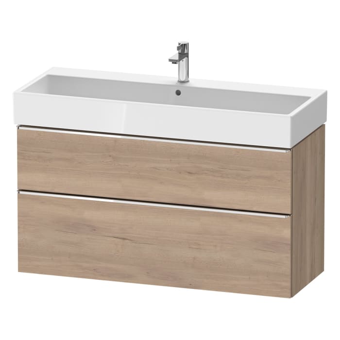 Duravit D-Neo Waschtischunterbau 118,4 x 62,5 cm, 2 Auszüge, Griff chrom