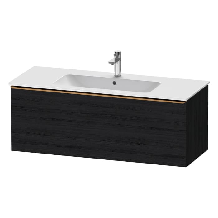 Duravit D-Neo Waschtischunterbau 121 x 44 cm, 1 Auszug, Griff bronze gebürstet