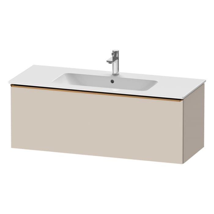 Duravit D-Neo Waschtischunterbau 121 x 44 cm, 1 Auszug, Griff bronze gebürstet