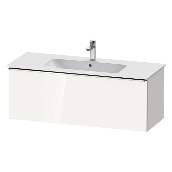 Duravit D-Neo Waschtischunterbau 121 x 44 cm, 1 Auszug, Griff chrom