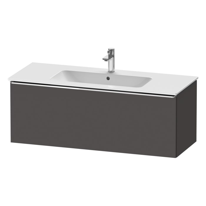 Duravit D-Neo Waschtischunterbau 121 x 44 cm, 1 Auszug, Griff chrom