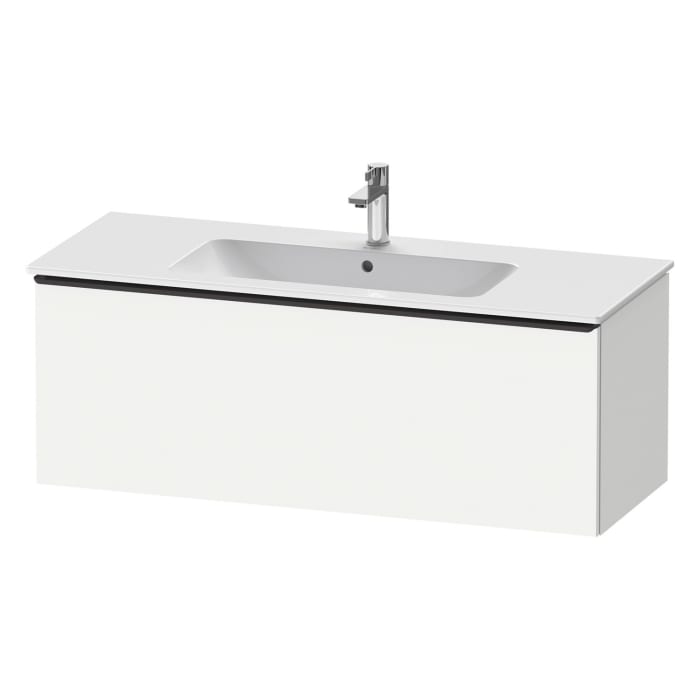 Duravit D-Neo Waschtischunterbau 121 x 44 cm, 1 Auszug, Griff diamantschwarz