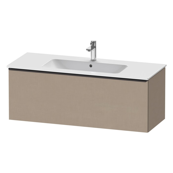 Duravit D-Neo Waschtischunterbau 121 x 44 cm, 1 Auszug, Griff diamantschwarz