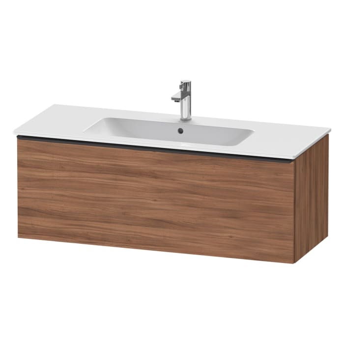 Duravit D-Neo Waschtischunterbau 121 x 44 cm, 1 Auszug, Griff diamantschwarz