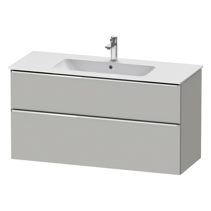 Duravit D-Neo Waschtischunterbau 121 x 62,5 cm, 2 Auszüge, Griff chrom