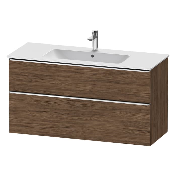 Duravit D-Neo Waschtischunterbau 121 x 62,5 cm, 2 Auszüge, Griff chrom