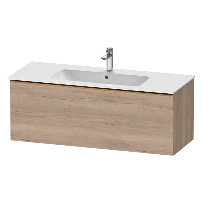 Duravit D-Neo Waschtischunterbau 121 x 44 cm, 1 Auszug, Griff bronze gebürstet