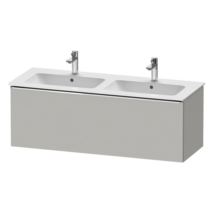 Duravit D-Neo Waschtischunterbau 128 x 44 cm, 1 Auszug, Griff chrom