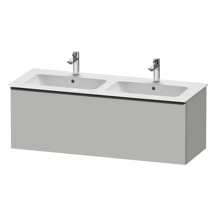Duravit D-Neo Waschtischunterbau 128 x 44 cm, 1 Auszug, Griff diamantschwarz
