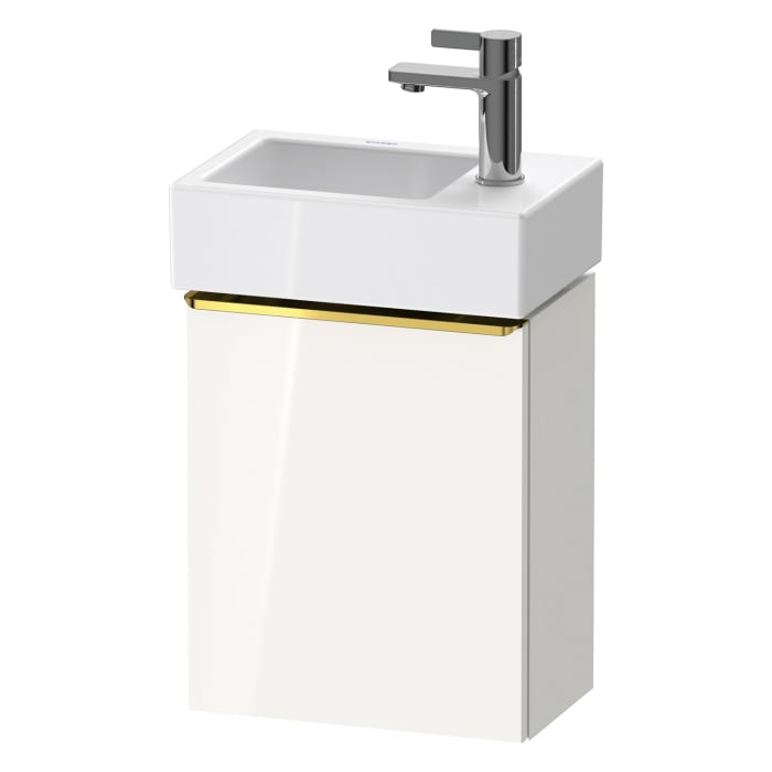 Duravit D-Neo Waschtischunterbau 36,4 x 44 cm, 1 Tür rechts, Griff gold poliert