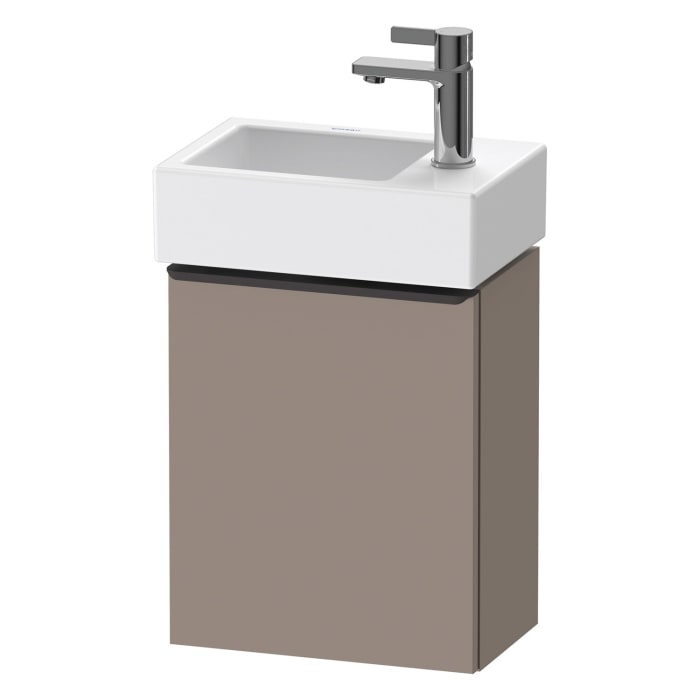 Duravit D-Neo Waschtischunterbau 36,4 x 44 cm, 1 Tür rechts, Griff diamantschwarz