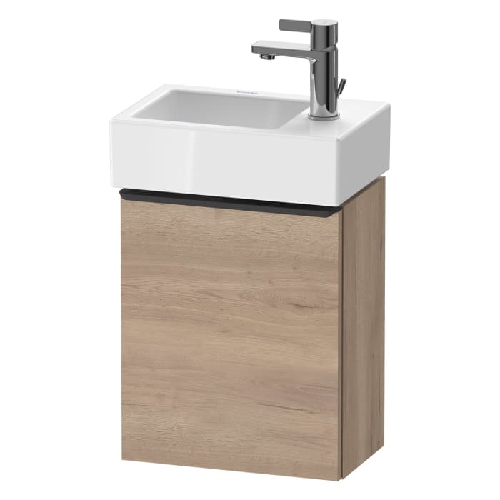 Duravit D-Neo Waschtischunterbau 36,4 x 44 cm, 1 Tür rechts, Griff diamantschwarz