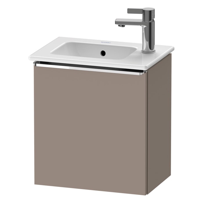 Duravit D-Neo Waschtischunterbau 41 x 44 cm, 1 Tür links, Griff chrom