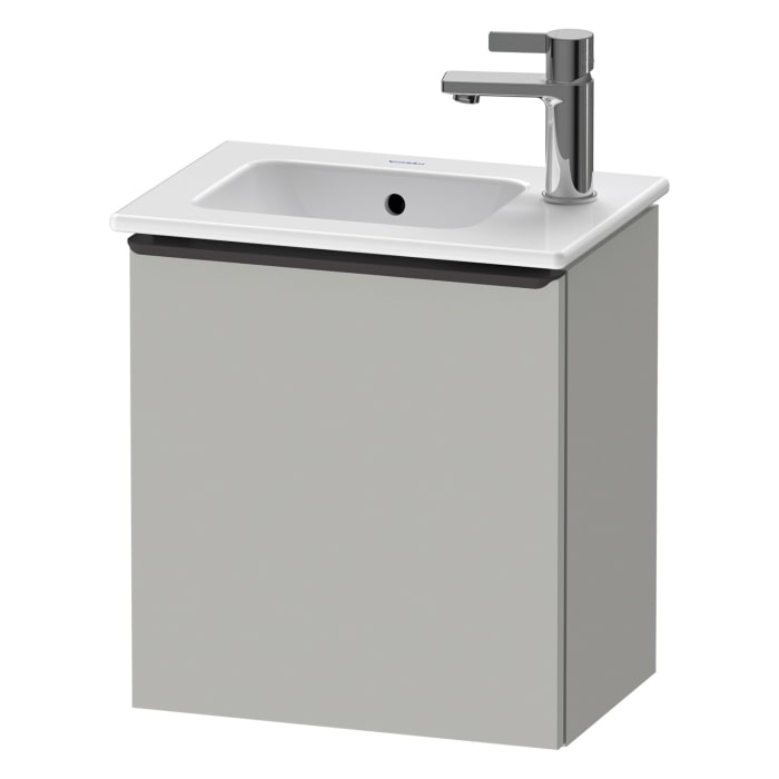 Duravit D-Neo Waschtischunterbau 41 x 44 cm, 1 Tür links, Griff diamantschwarz
