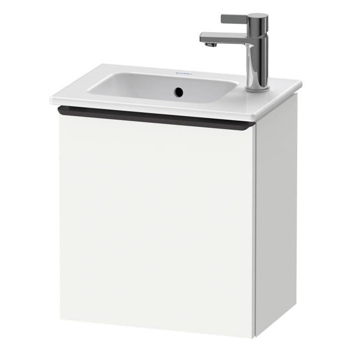 Duravit D-Neo Waschtischunterbau 41 x 44 cm, 1 Tür links, Griff diamantschwarz