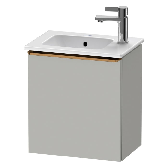 Duravit D-Neo Waschtischunterbau 41 x 44 cm, 1 Tür rechts, Griff bronze gebürstet