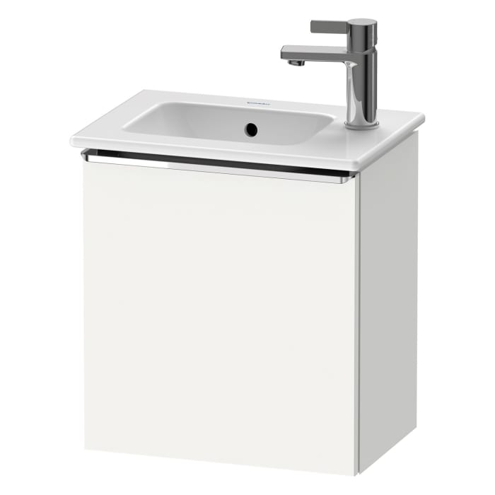 Duravit D-Neo Waschtischunterbau 41 x 44 cm, 1 Tür rechts, Griff chrom