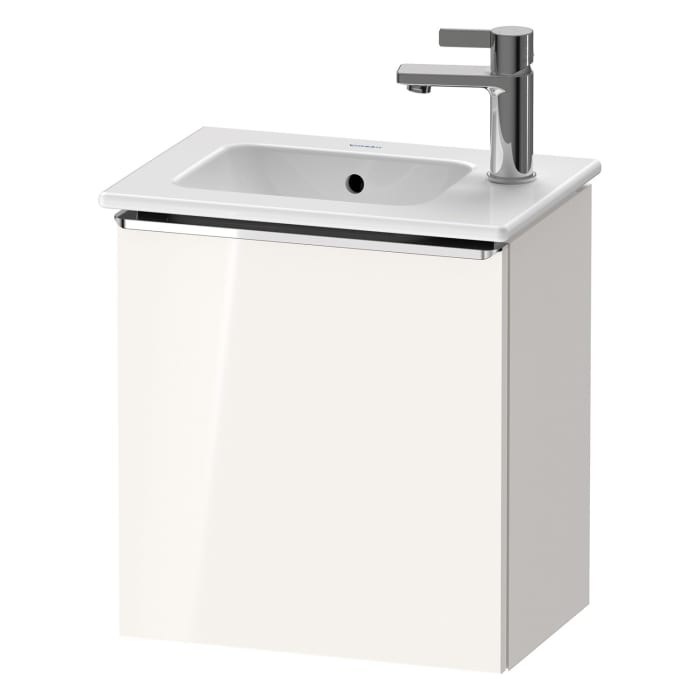 Duravit D-Neo Waschtischunterbau 41 x 44 cm, 1 Tür rechts, Griff chrom
