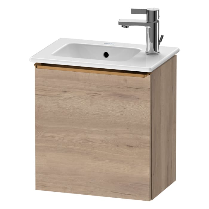 Duravit D-Neo Waschtischunterbau 41 x 44 cm, 1 Tür rechts, Griff bronze gebürstet