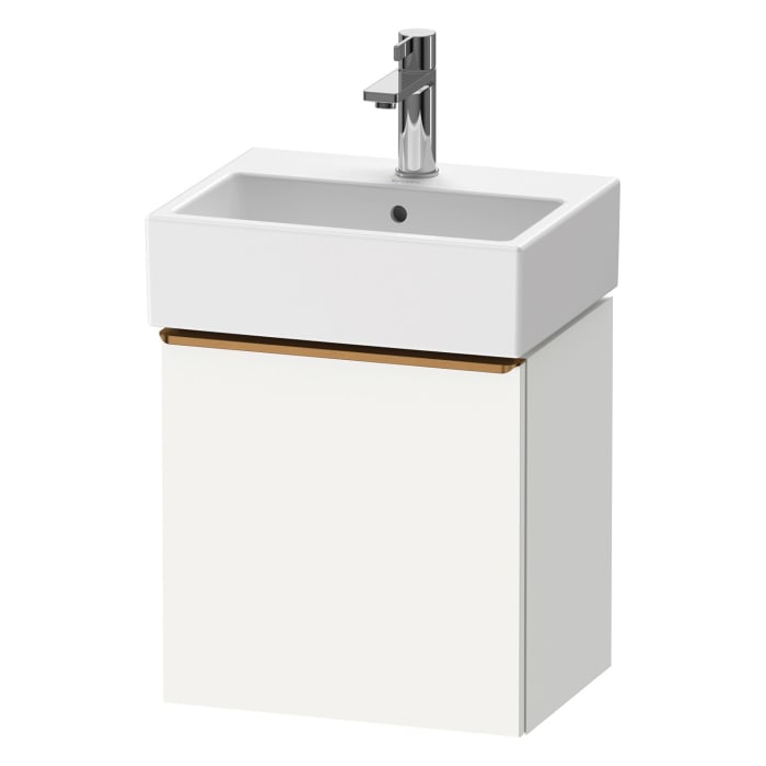 Duravit D-Neo Waschtischunterbau 43,4 x 44 cm, 1 Tür links, Griff bronze gebürstet