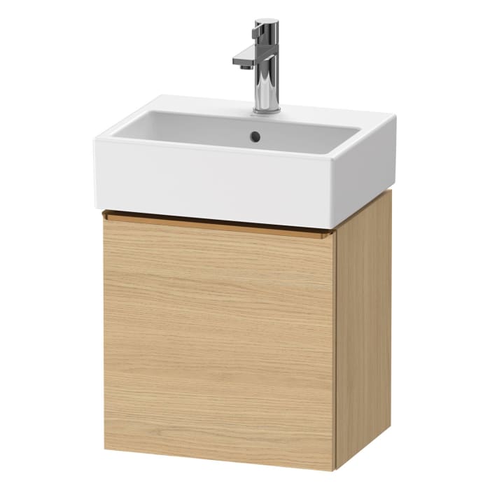 Duravit D-Neo Waschtischunterbau 43,4 x 44 cm, 1 Tür links, Griff bronze gebürstet
