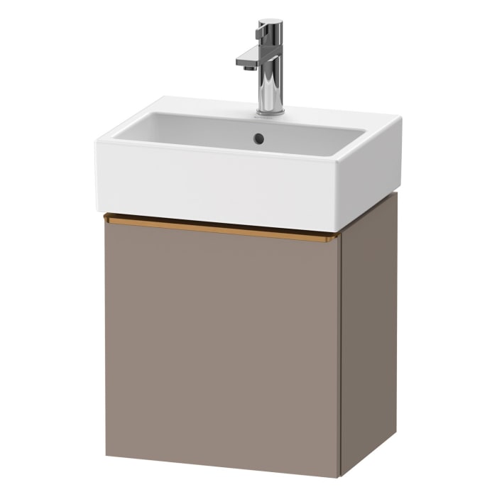 Duravit D-Neo Waschtischunterbau 43,4 x 44 cm, 1 Tür links, Griff bronze gebürstet