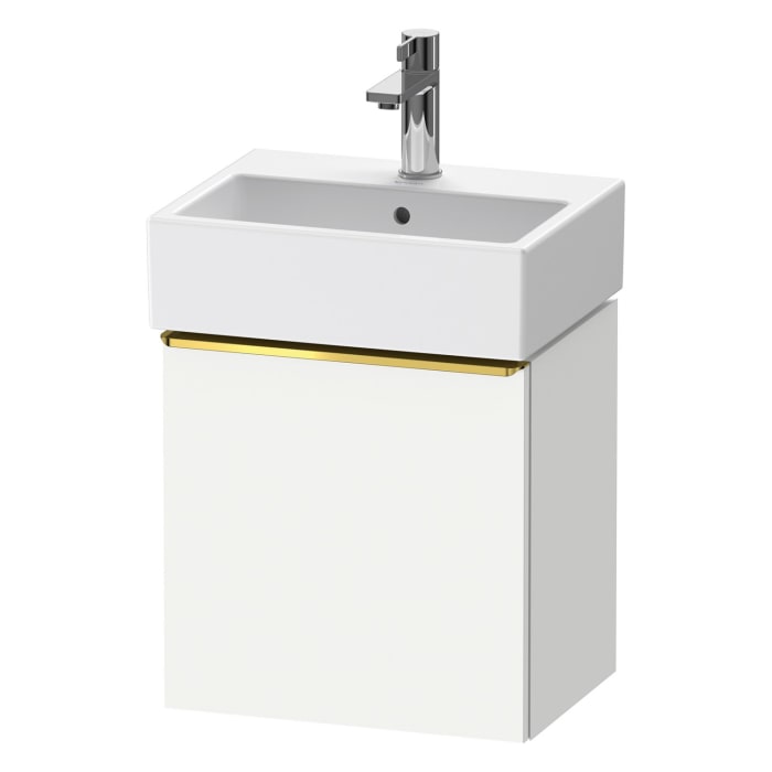 Duravit D-Neo Waschtischunterbau 43,4 x 44 cm, 1 Tür links, Griff gold poliert