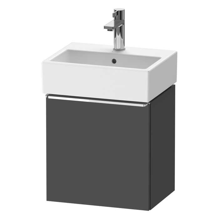 Duravit D-Neo Waschtischunterbau 43,4 x 44 cm, 1 Tür rechts, Griff chrom