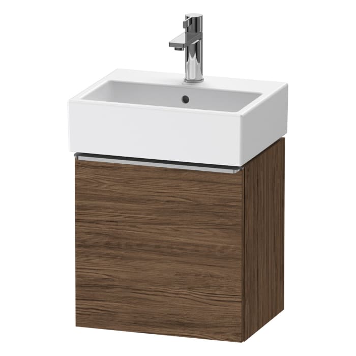 Duravit D-Neo Waschtischunterbau 43,4 x 44 cm, 1 Tür rechts, Griff edelstahl gebürstet