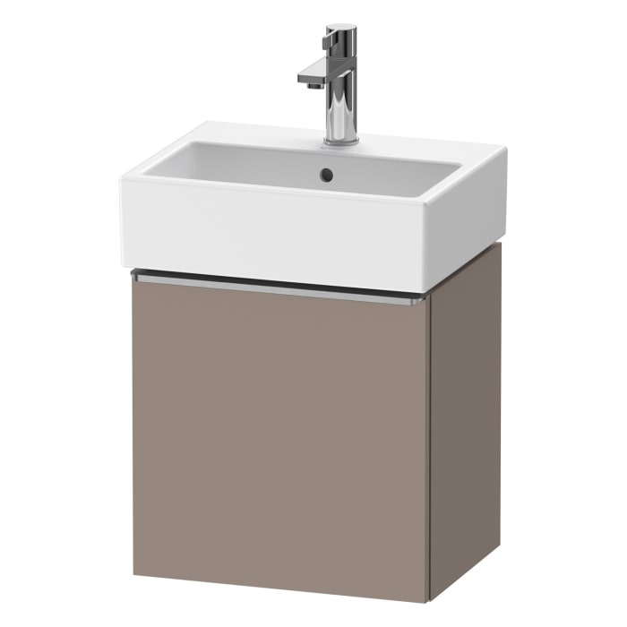 Duravit D-Neo Waschtischunterbau 43,4 x 44 cm, 1 Tür rechts, Griff edelstahl gebürstet